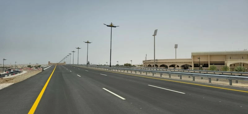 افتتاح ٧ كيلومترات جديدة من مشروع طريق السلطان تركي بن سعيد