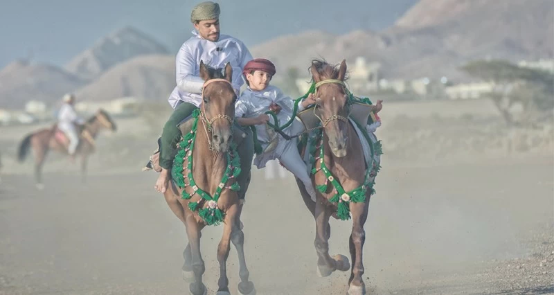 فنون الخيل التقليدية بالعيد فـي عبري