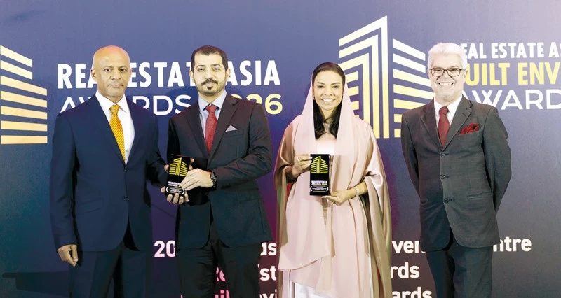 الموج مسقط يحصد جائزتين فـي حفل جوائز العقارات الآسيوية 2026