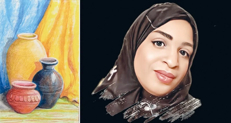 التشكيلية مزنة البلوشية : الفن أداة للتعبير الثقافـي ومرآة تعكس ذائقة المجتمع