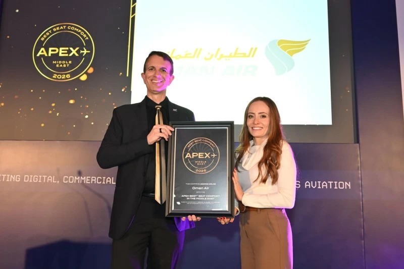الطيران العُماني يحصد جائزة 'المقاعد الأكثر راحة في الشرق الأوسط'