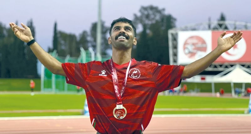 الحراصي يضيف برونزية الوثب الطويل فـي ملتقى تونس الدولي البارالمبي