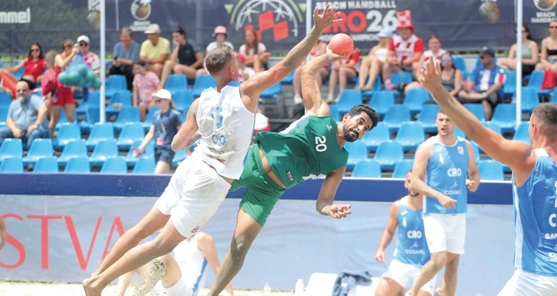 فـي كأس العالم بكرواتيا .. منتخبنا الوطني لليد الشاطئية يخسر ضربة البداية أمام المستضيف وفرنسا