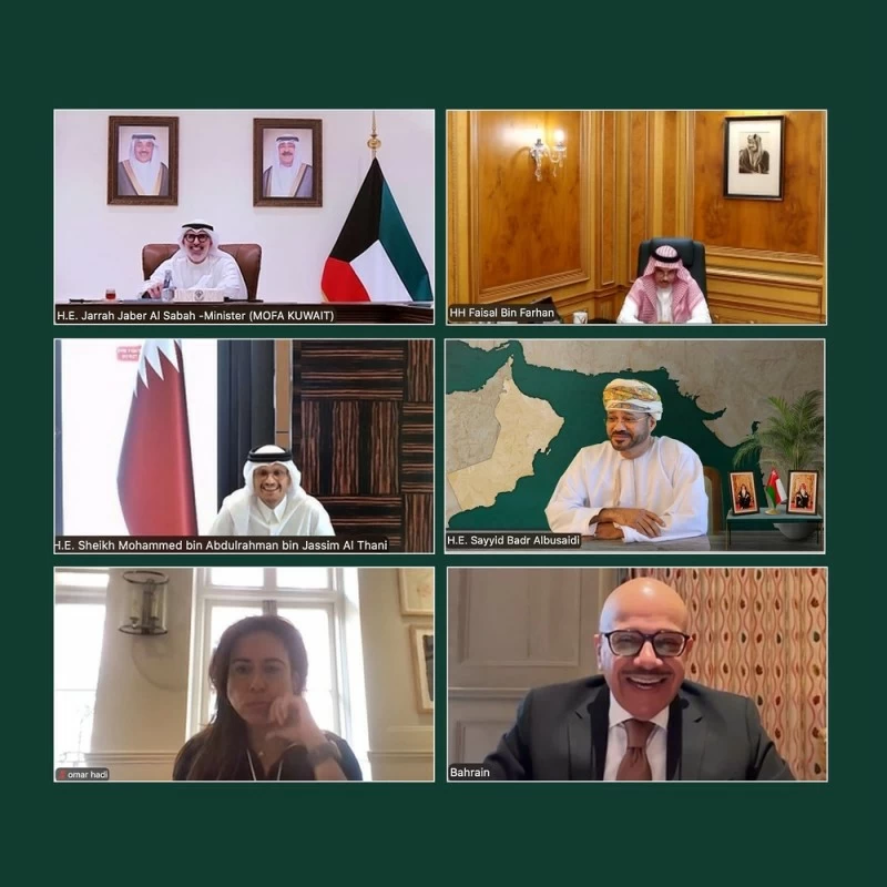 وزير الخارجية يتبادل مع نظرائه بدول مجلس التعاون الرؤى حول تطورات المرحلة الراهنة