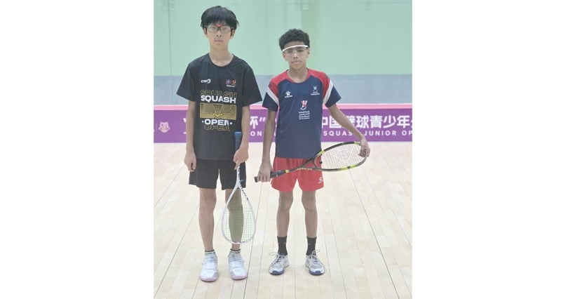 المنتخب الوطني للاسكواش يختتم مشاركته فـي بطولة الصين الدولية للناشئين