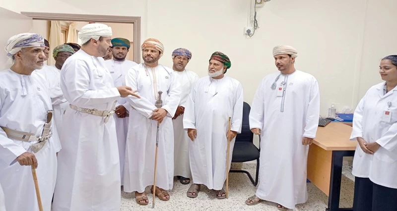 تدشين عيادة العلاج الطبيعي فـي مستشفى سدح