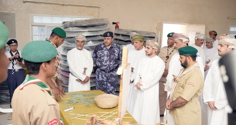 ختام فعاليات المخيم الصيفي الكشفي فـي ظفار