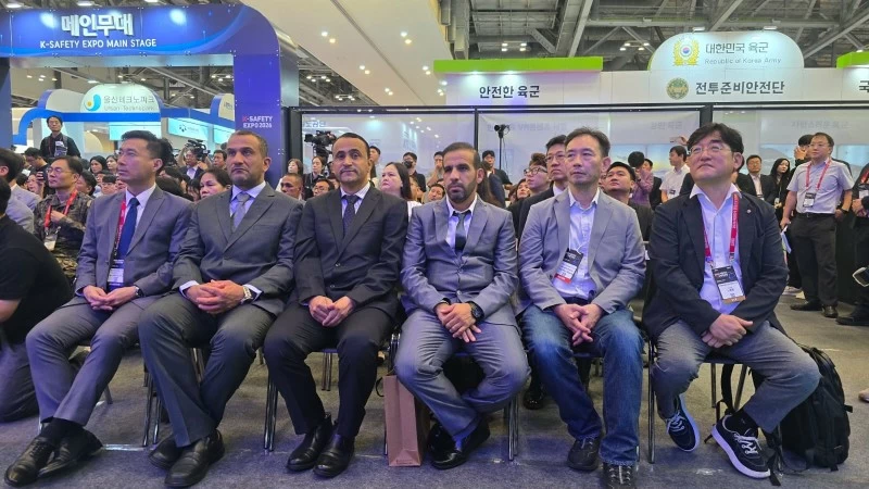 'الدفاع المدني والإسعاف' تشارك في معرض كوريا للسلامة 2026