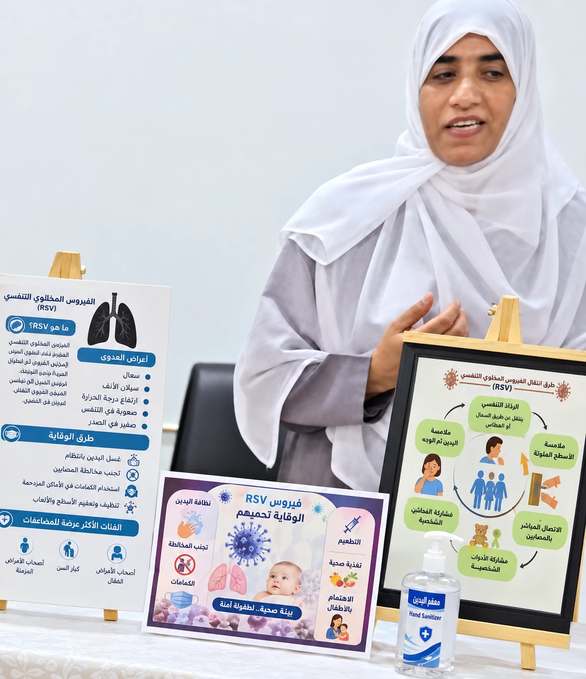 محاضرة حول الفيروس المخلوي بالمصنعة