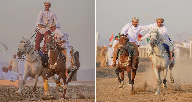 لوحات استعراضية لفنون الخيل فـي الدريز