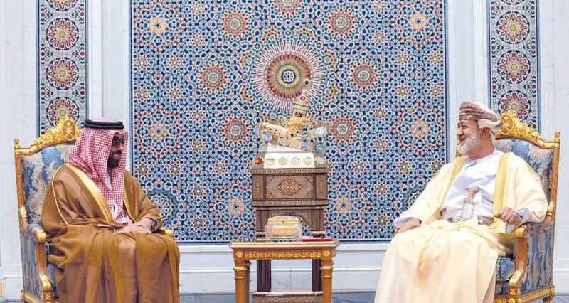 جلالة السلطان يبحث مع نائب حاكم أبوظبي عددا من الموضوعات التي تهم البلدين