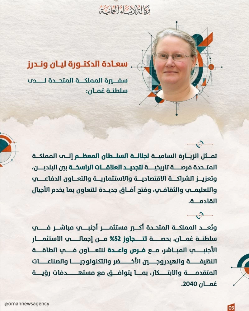 جلالة السلطان يبدأ زيارة &laquo;دولةٍ&raquo; إلى المملكة المتحدة غدا