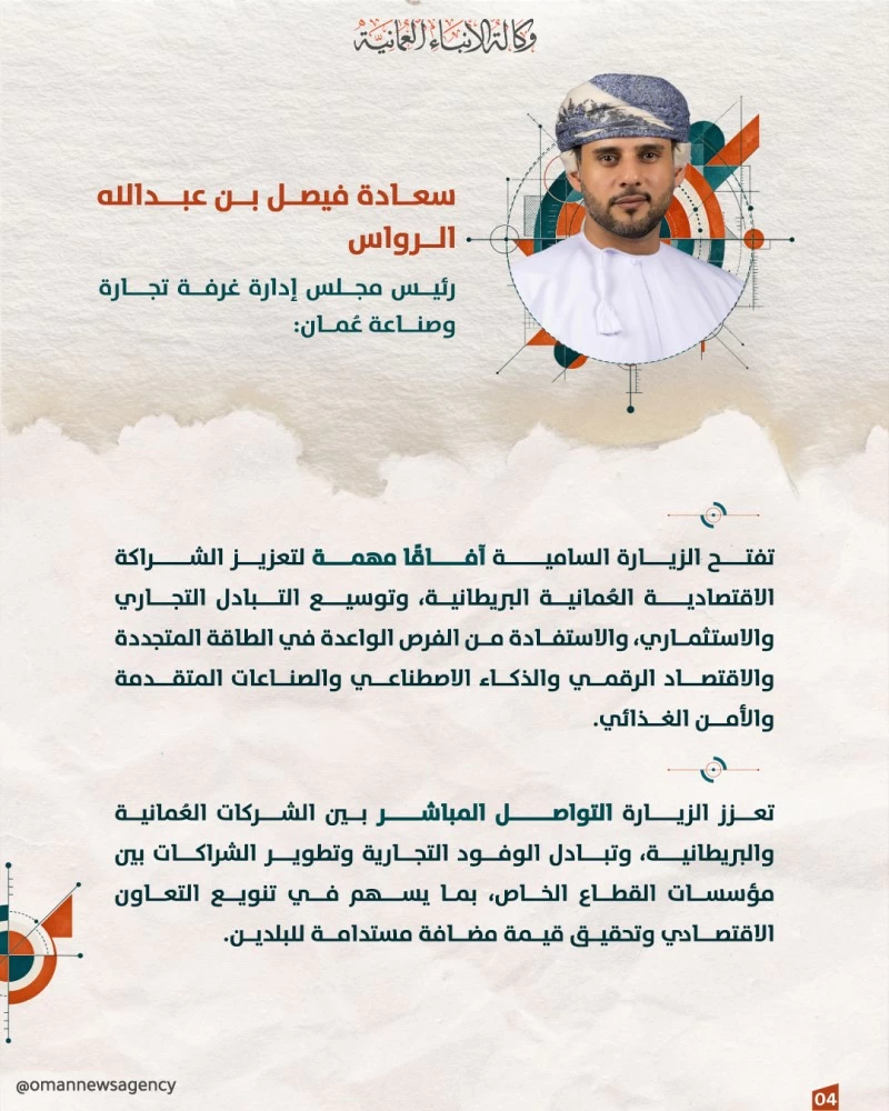 جلالة السلطان يبدأ زيارة &laquo;دولةٍ&raquo; إلى المملكة المتحدة غدا