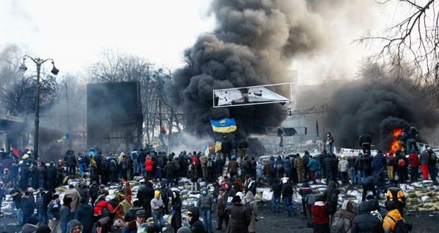 أوكرانيا : هدوء حذر في كييف والداخلية تعلن عدم جدوى محاولة تسوية الأزمة " سلميا" 