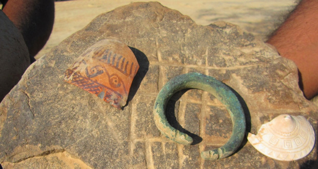 اكتشاف موقع أثري جديد بقرية العيون بولاية المضيبي