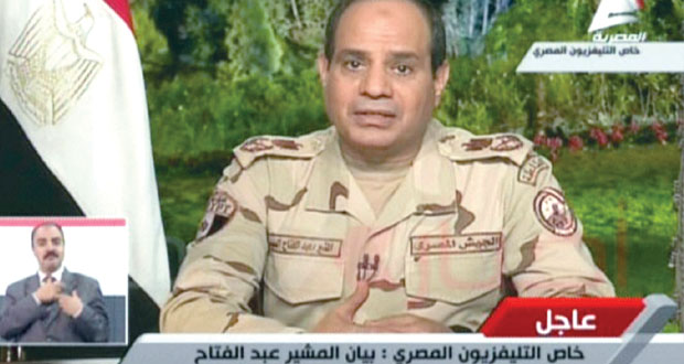 مصر: السيسي يستقيل ويعلن ترشحه للرئاسة ويتعهد بإعادة (الهيبة)