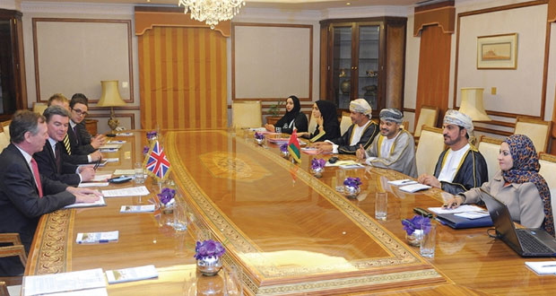 انعقاد الاجتماع السادس لمجموعة العمل العمانية البريطانية المشتركة بديوان عام وزارة الخارجية 