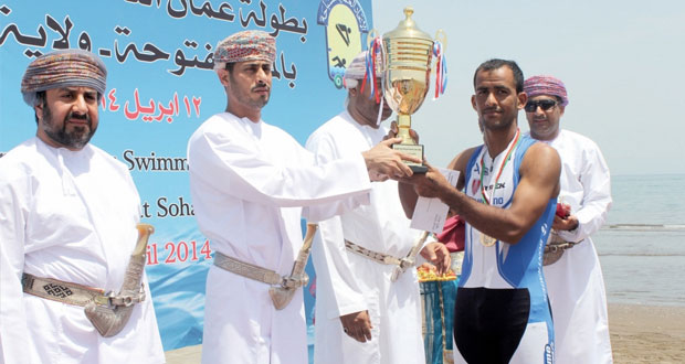 ختام بطولة عمان التاسعة للسباحة في المياه المفتوحة بصحار