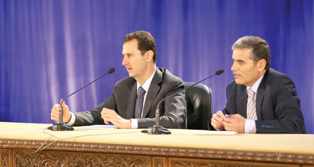 سوريا: الأسد يؤكد أن (الأزمة) تنعطف ناحية إنجازات الجيش و(المصالحة) 