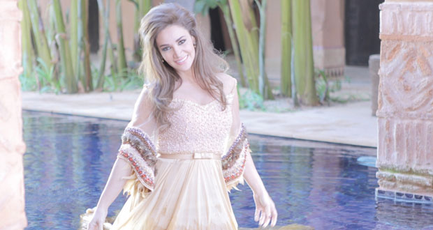 ديانا حداد تعرض أغنيتها المغربية المصورة في الفضائيات 