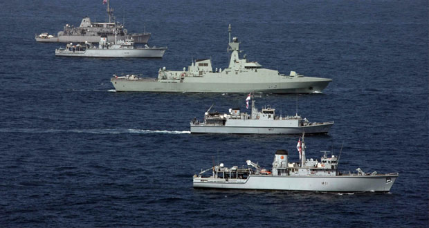 البحرية السلطانية العمانية تنفذ البيان العملي للتمرين البحري المشترك " خنجر حاد "