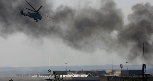 موسكو تدعو لوقف العمليات العسكرية شرق أوكرانيا وياتسينيوك متمسك بالوساطة الأوروبية لحل الأزمة