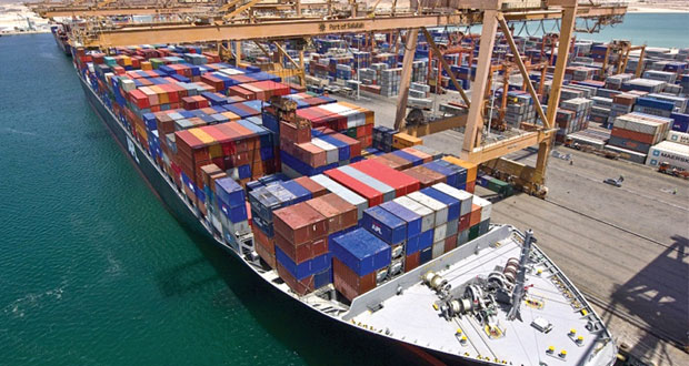 بنهاية أبريل الماضي 5.6 مليون طن إجمالي البضائع في ميناءي السلطان قابوس وصلالة