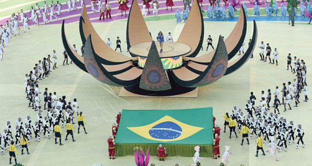 حفل افتتاح المونديال يصنع البهجة في قلوب البرازيليين