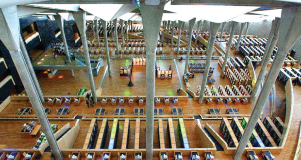 السيطرة على حريق محدود بمكتبة الإسكندرية