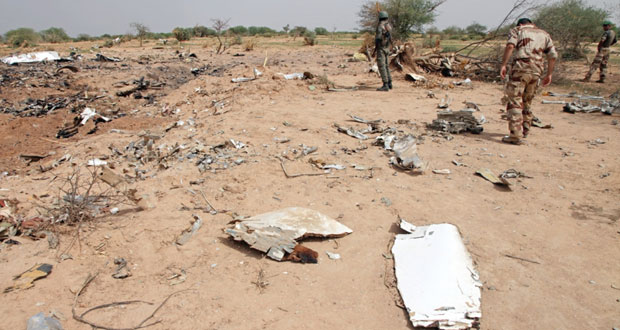116 راكبا كانوا بالطائرة الجزائرية التي تحطمت في مالي