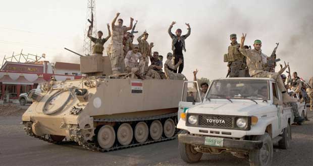  العراق: الجيش يكثف هجومه على (داعش) والتنظيم يقر بامتلاكه أسلحة روسية ألمانية