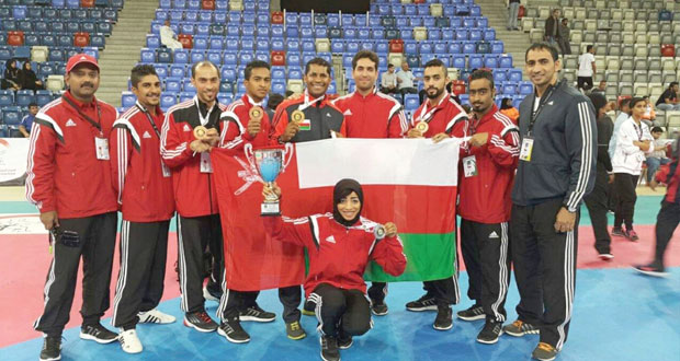 ذهبية وفضية وثلاث برونزيات لمنتخب التايكواندو في البطولة الخليجية بالبحرين