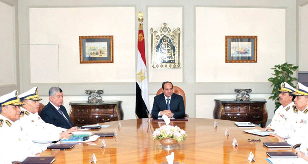 مصر: السيسي يترأس اجتماعًا للمجلس الأعلى للشرطة لتدارس الوضع الأمني 