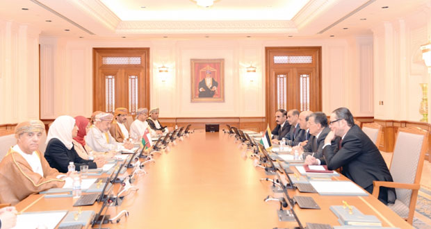 جلسة مباحثات بين السلطنة والأردن في المجال البرلماني