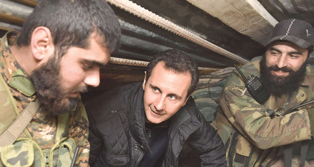 سوريا: الأسد خلال زيارته لـ(جوبر).. إذا كانت هناك مساحة من الفرح باقية فهي بفضل انتصارات الجيش 