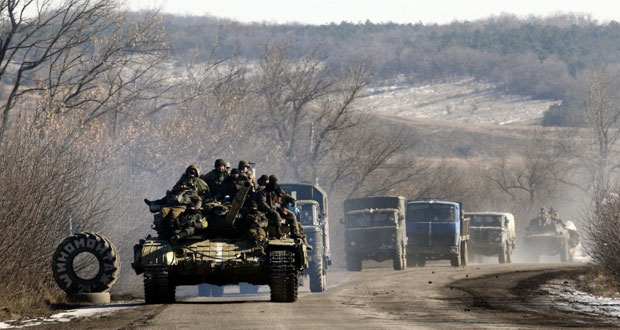  الجيش الأوكراني ينسحب من (ديبالتسيف) ومطالبات غربية بوقف الدعم الروسي للإنفصاليين