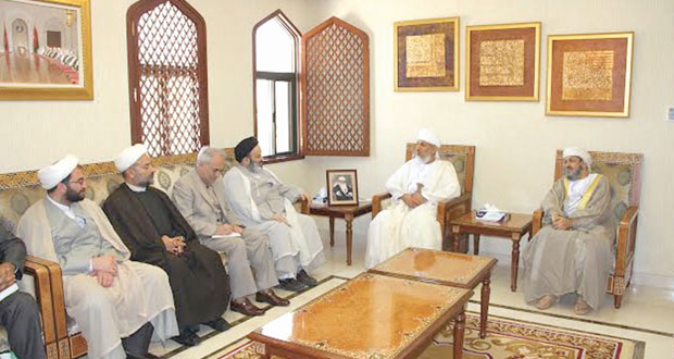 السالمي والخليلي يلتقيان رئيس جامعة الأديان والمذاهب الإيراني