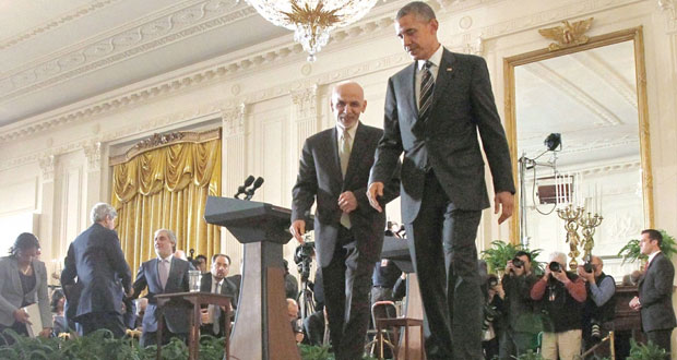 أفغانستان: تبطئ الانسحاب..وتسريع الإصلاحات..حصيلة مباحثات أوباما ـ غني
