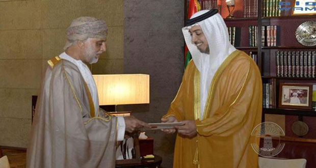 رسالة من جلالة السلطان لرئيس الإمارات 