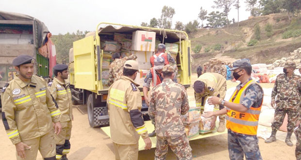 الفريق الوطني للبحث والإنقاذ يعود من نيبال عقب مشاركته في عمليات الانقاذ