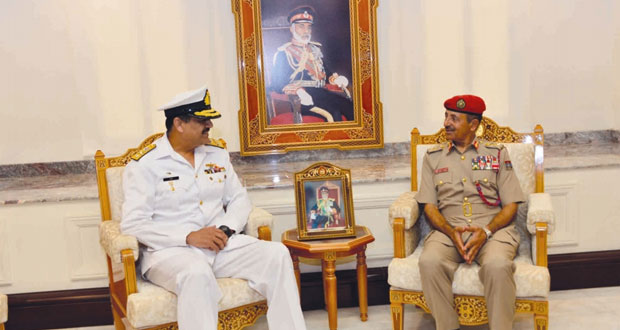 أحمد النبهاني يستقبل قائد قوة الواجب المشتركة (151) لمكافحة عمليات القرصنة البحرية 