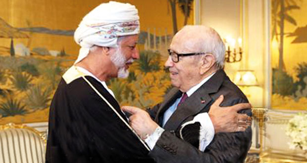 رسالة من جلالة السلطان للرئيس التونسي 