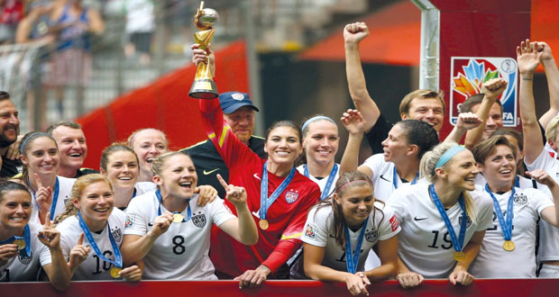 في مونديال السيدات 2015: الولايات المتحدة ترد اعتبارها أمام اليابان وتحرز اللقب الثالث 