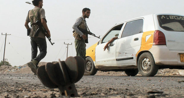 اليمن: عشرات القنلى مع احتدام المعارك بين أنصار هادي والحوثيين 