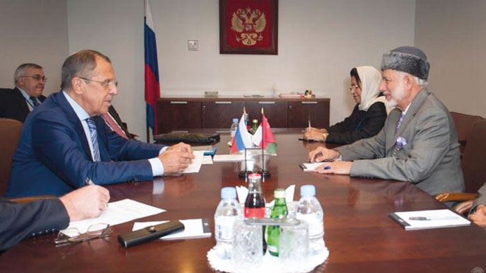 الوزير المسئول عن الشئون الخارجية يلتقي وزراء خارجية روسيا والنرويج ولبنان
