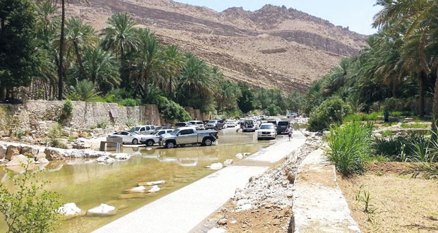 وادي بني خالد بمحافظة شمال الشرقية يشهد حركة سياحية نشطه