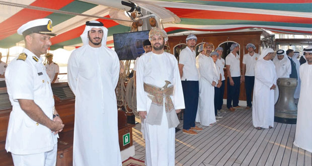 سفينة البحرية السلطانية العمانية شباب عمان الثانية تختتم زيارتها لدولة الإمارت العربية المتحدة