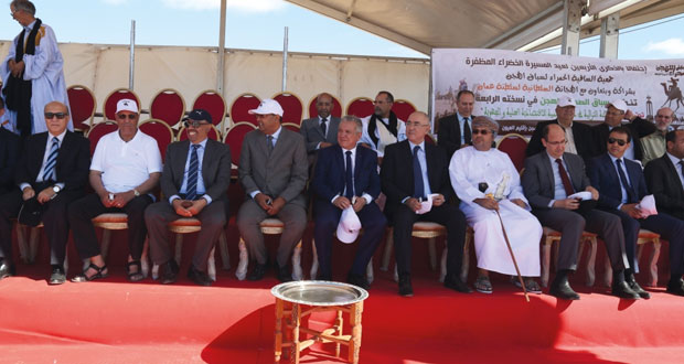 ختام مهرجان سباقات الهجن بمدينة العيون المغربية بمشاركة الهجانة السلطانية