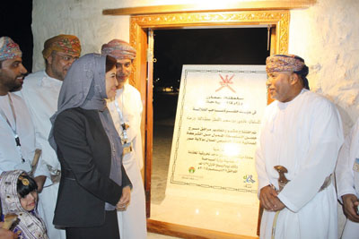 افتتاح مشروع تطوير مرافق ومسرح حصن السنيسلة بصور 