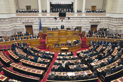 البرلمان اليوناني يصوت بالإجماع لصالح الاعتراف بـ(دولة فلسطين)